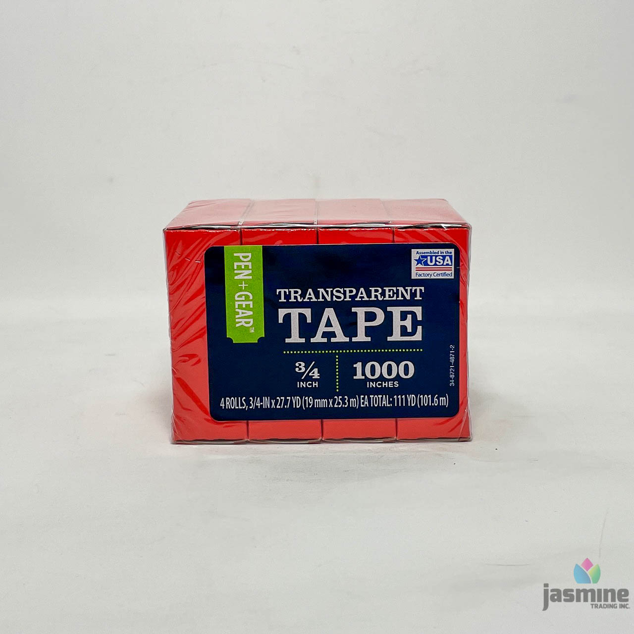 Pen + Gear Invisible Tape, Clear, 3/4 x 1000, 4 Rolls